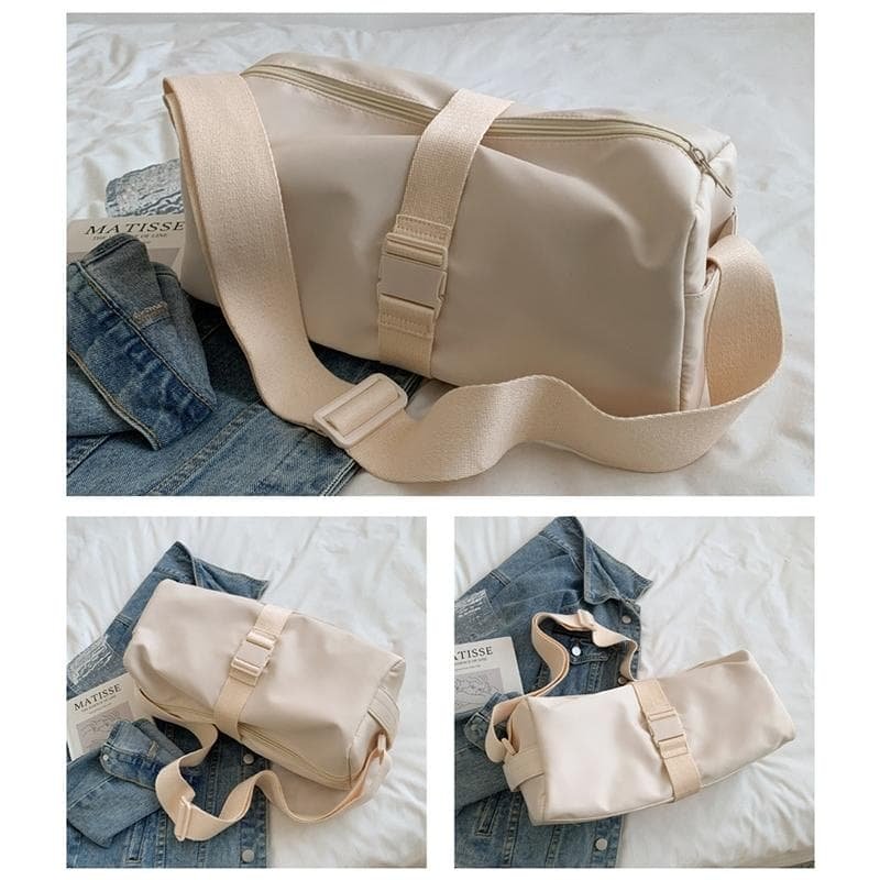 Travel & Fitness Crossbody Bag - Waterproof Nylon - Black - V562-B1026124060DBT V562 B1026124060DBT 202503041335 12