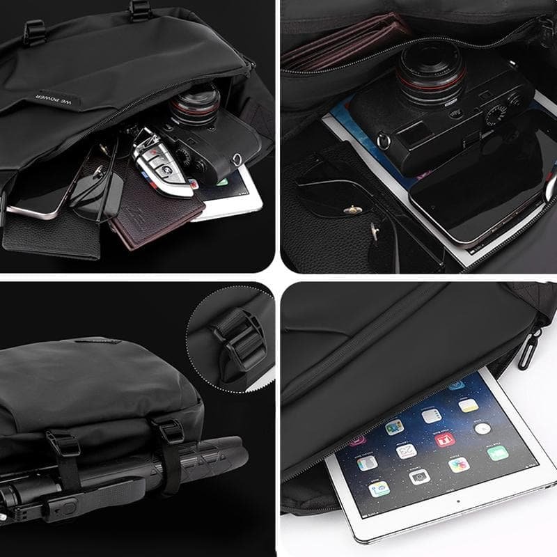 Waterproof Men Crossbody Bag Large Capacity Multifunctional Shoulder Bag - Grey - V562-B1035094060DBT V562 B1035094060DBT 202508290135 06