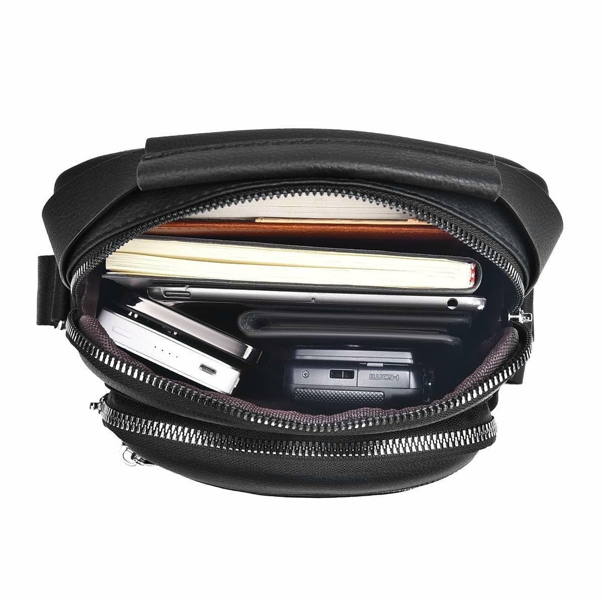 Men Multifunctional Crossbody Bag Versatile Single Shoulder Carry - Brown - V562-B103649500ADE V562 B103649500ADE 202508282320 07