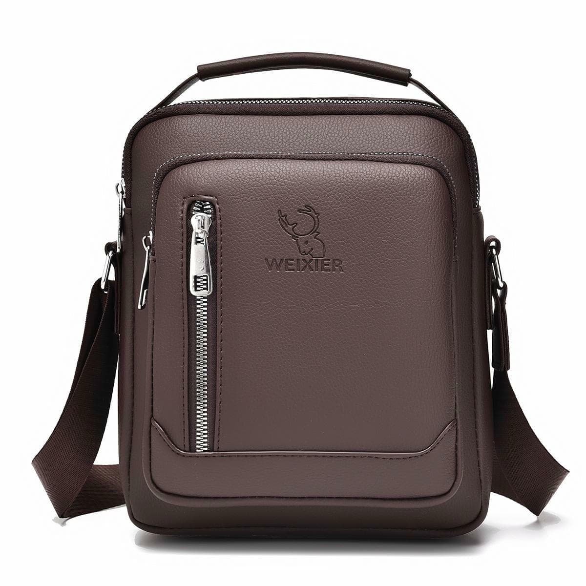 Men Multifunctional Crossbody Bag Versatile Single Shoulder Carry - Brown - V562-B103649500ADE V562 B103649500ADE 202508282320 11