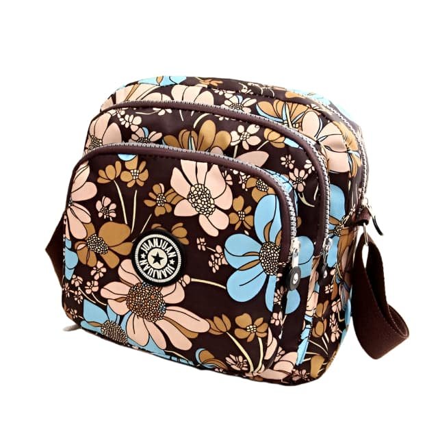 Waterproof Nylon Multilayer Crossbody Bag For Women - Animal Pattern - V562-B1039221110DBT V562 B1039221110DBT 202508291130 01
