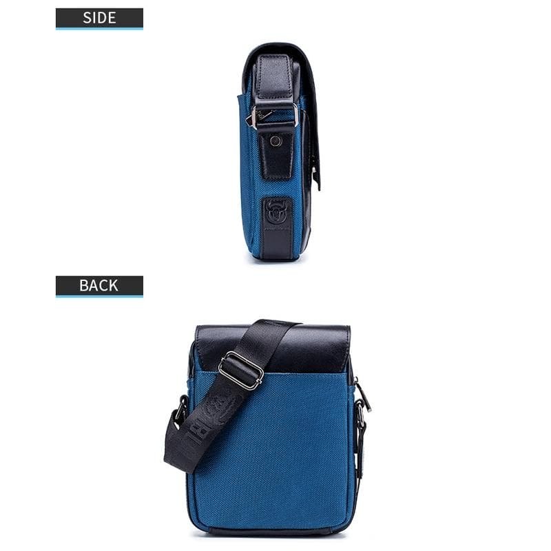 Men Leather Diagonal Shoulder Bag Multi Function - Navy Blue - V562-B1041413850DBT V562 B1041413850DBT 202508291104 04
