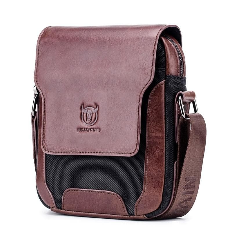 Men Leather Diagonal Shoulder Bag Multi Function - Navy Blue - V562-B1041413850DBT V562 B1041413850DBT 202508291104 09