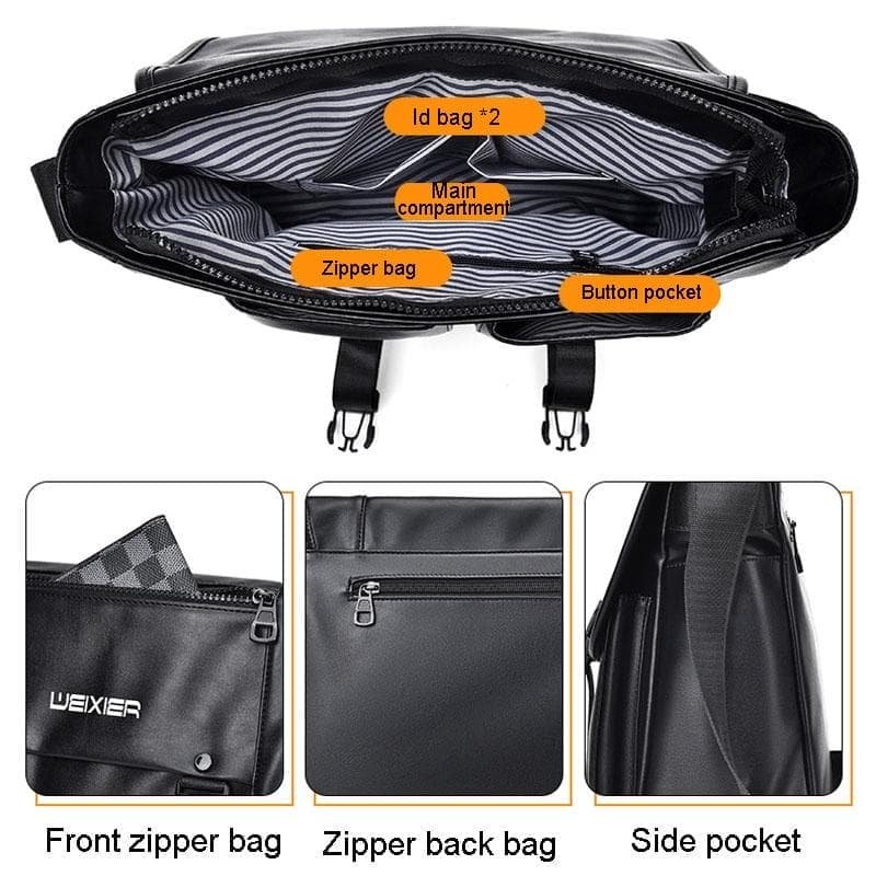 Large Capacity Business Messenger Bag For Men - Blue - V562-B1054134060DBT V562 B1054134060DBT 202508290610 04