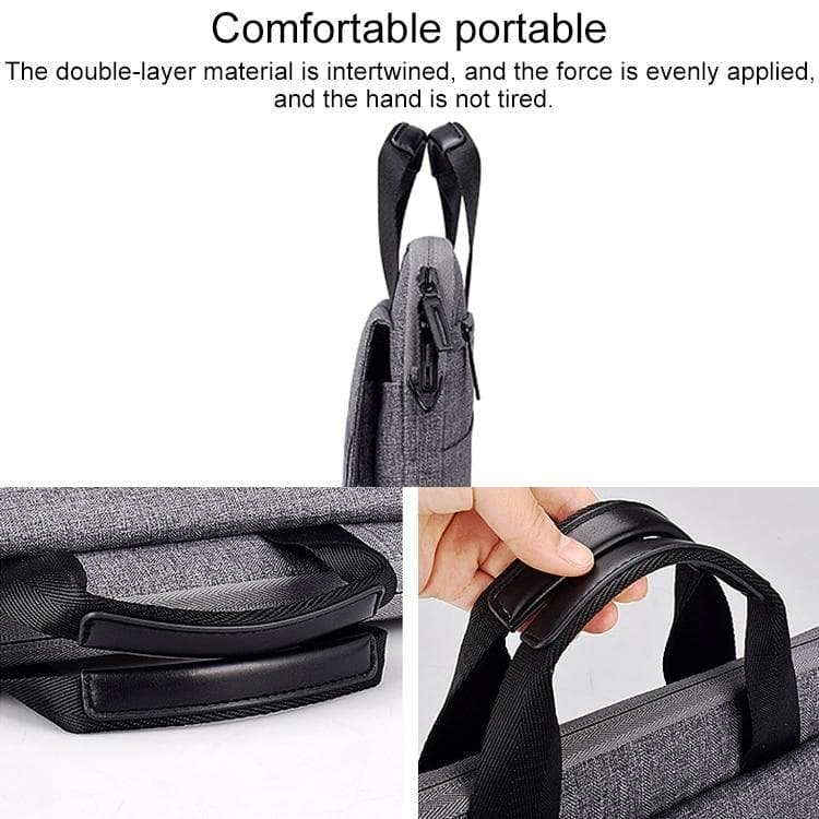 13.3 Inch Laptop Handheld Briefcase Storage Bag - no Shoulder Strap - Grey - V562-B10689700ADE V562 B10689700ADE 202502282230 08