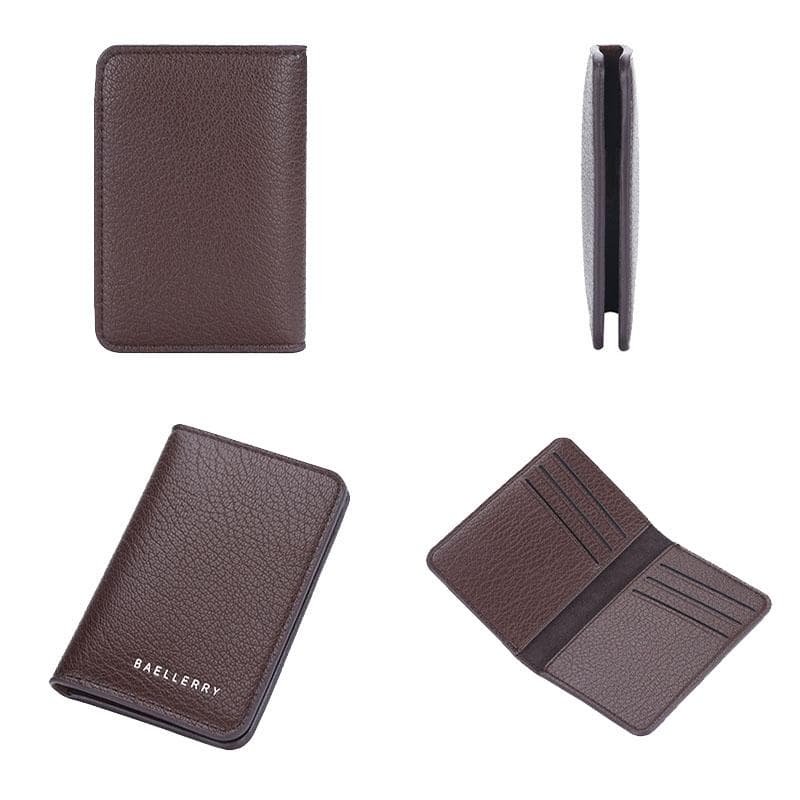 Lightweight Litchi Pattern Card Holder Coffee - V562-B1069393060DBT V562 B1069393060DBT 202503280305 03