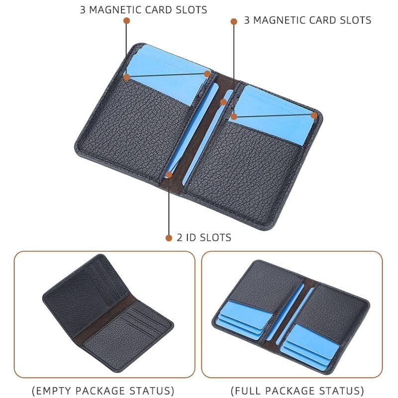 Lightweight Litchi Pattern Card Holder Coffee - V562-B1069393060DBT V562 B1069393060DBT 202503280305 05