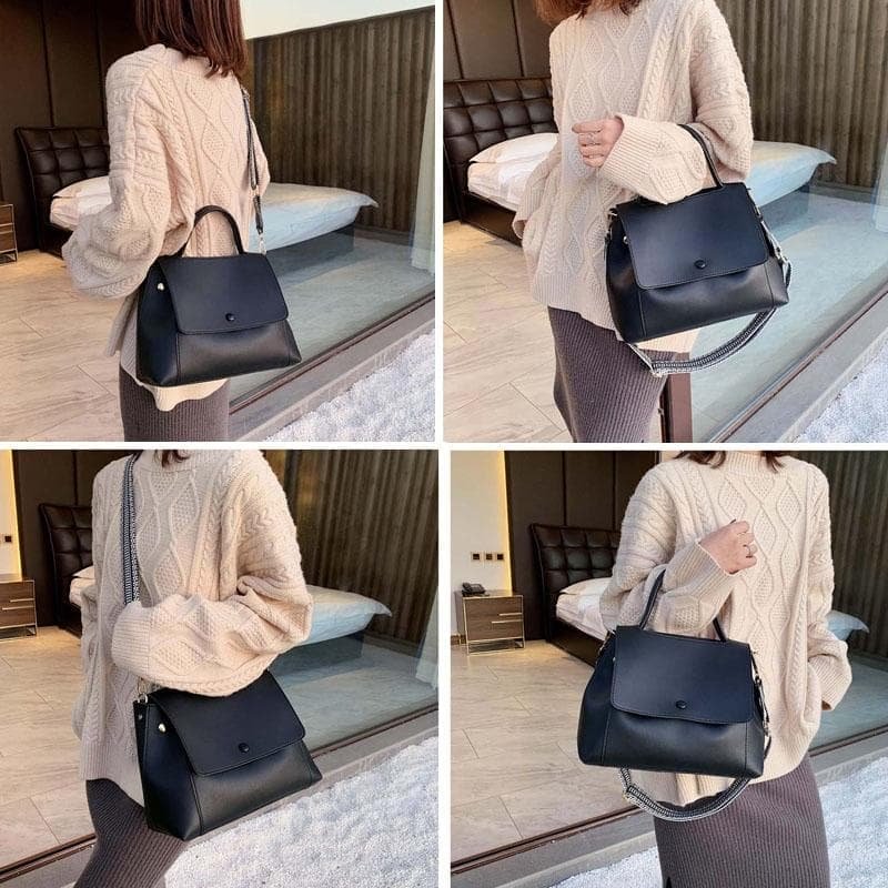Versatile Autumn / Winter Shoulder Bag For Women - Black - V562-B1080514060DBT V562 B1080514060DBT 202508291111 06