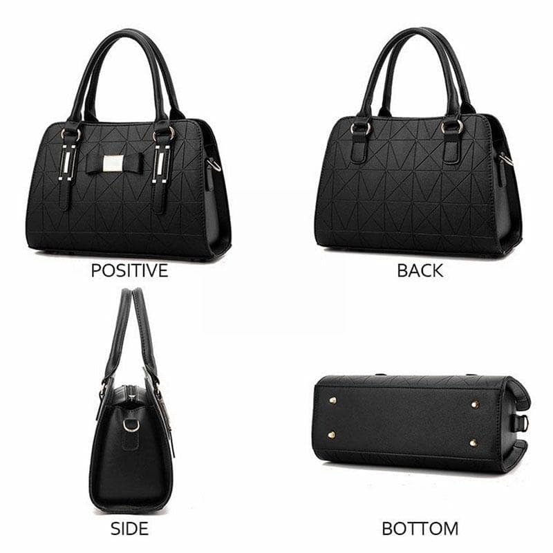 Embossed Bowknot Shoulder Bag For Women - Burgundy - V562-B1088164060DBT V562 B1088164060DBT 202508291210 03