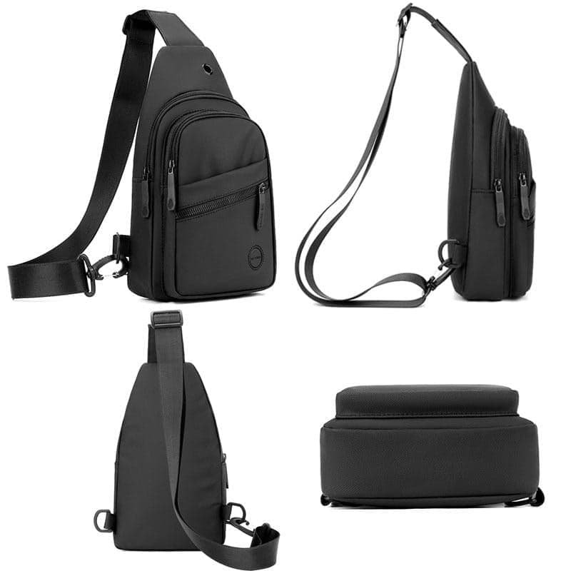 Outdoor Chest Bag For Men Crossbody Shoulder Bag For Daily Use - Grey - V562-B1099784060DBT V562 B1099784060DBT 202508282305 03