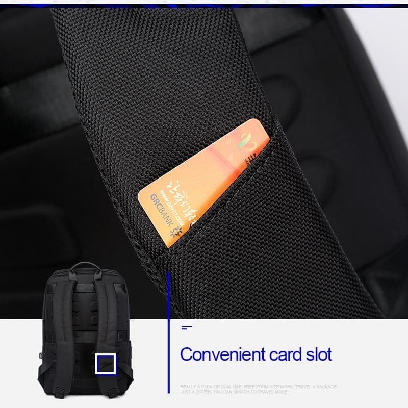 Waterproof Anti-Theft Usb Shoulder Bag - Large Capacity - Black - V562-B3656GO V562 B3656GO 202508271437 13