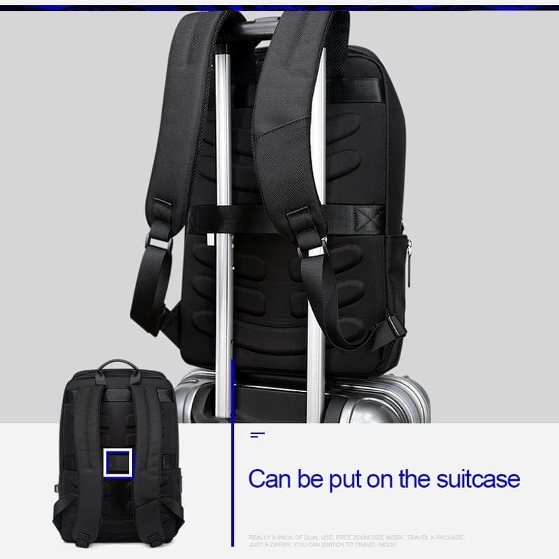 Waterproof Anti-Theft Usb Shoulder Bag - Large Capacity - Black - V562-B3656GO V562 B3656GO 202508271437 15