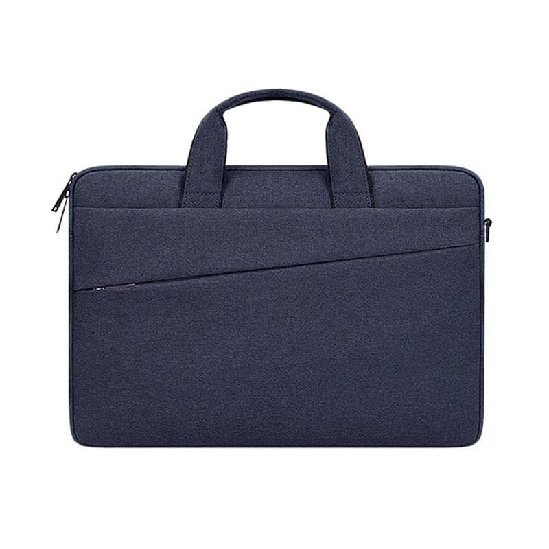 Portable Laptop Tablet Bag - 15.6 Inch Double Side Pockets Soft Handle Oxford Cloth - Deep Space Gray - Black - V562-B5856CBM V562 B5856CBM 202502281935 02
