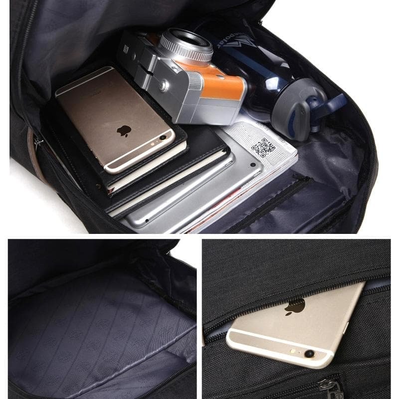 Versatile Oxford Laptop Backpack - Fits 15.6 Macbook Samsung Sony Dell Alienware Chuwi Asus Hp - Black - V562-B6117CH V562 B6117CH 202502282146 06