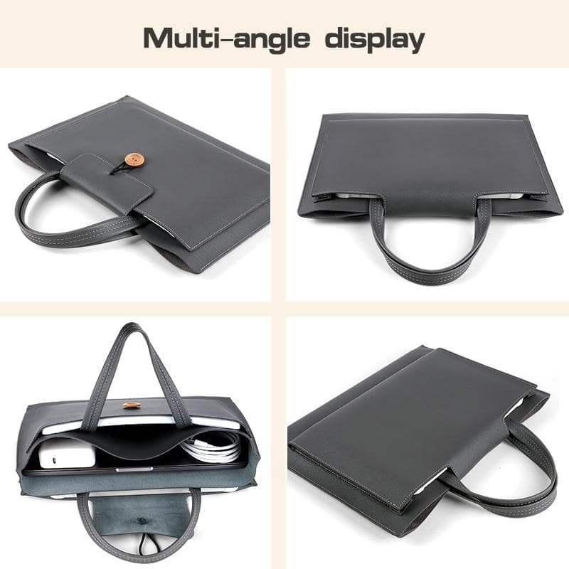 Portable Laptop Inner Bag with Elastic Thread Button - Rose Gold - V562-C102265400ADE V562 C102265400ADE 202502281910 04