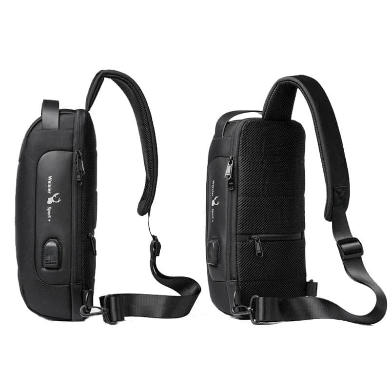 Men's Anti Theft Oxford Chest Bag - Blue - V562-C1026892060DBT V562 C1026892060DBT 202508290636 02