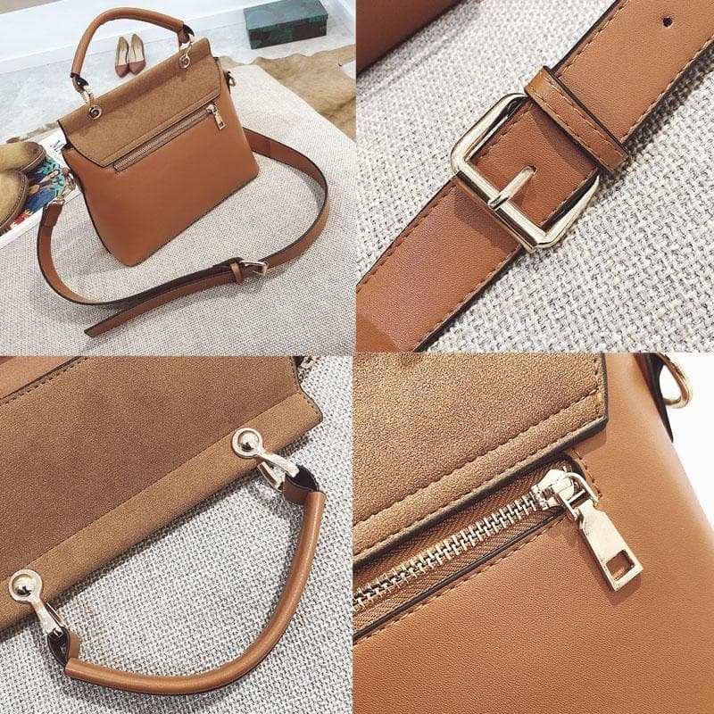 Stylish Women Crossbody Tote Bag - Brown - V562-C1031514060DBT V562 C1031514060DBT 202505191623 03