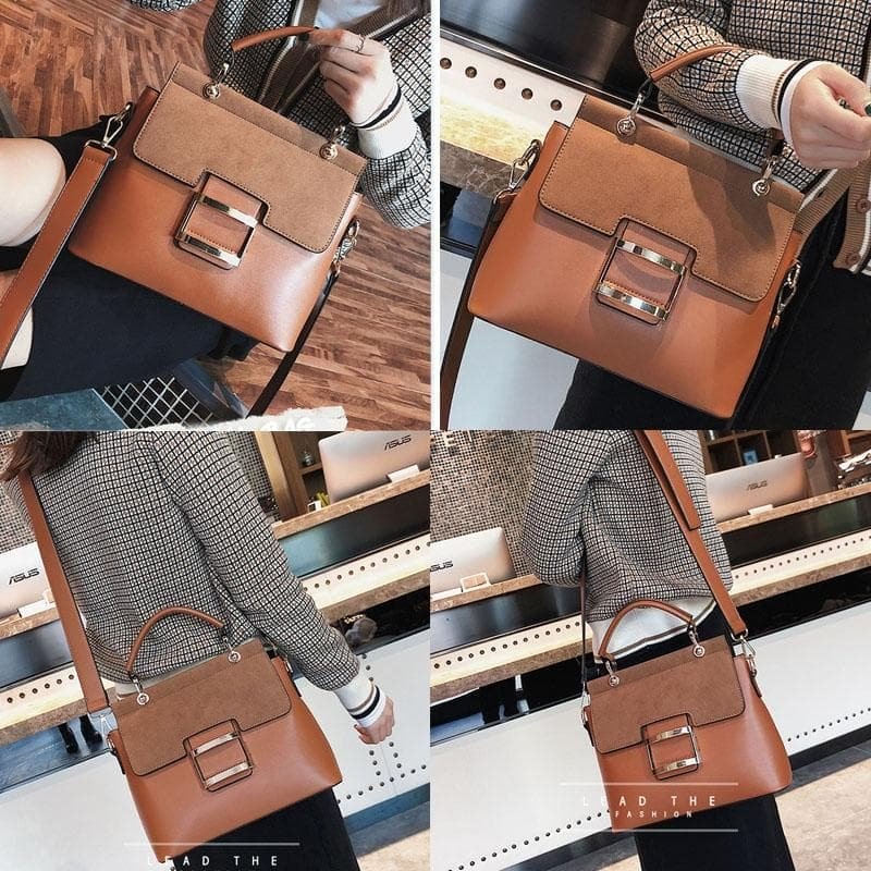 Stylish Women Crossbody Tote Bag - Brown - V562-C1031514060DBT V562 C1031514060DBT 202505191623 04