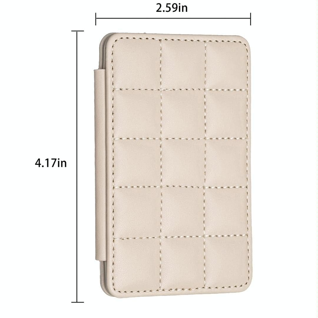 Grid Pattern Card Bag Sticker For Mobile Phones - Black - V562-C104439400ADE V562 C104439400ADE 202505221820 08