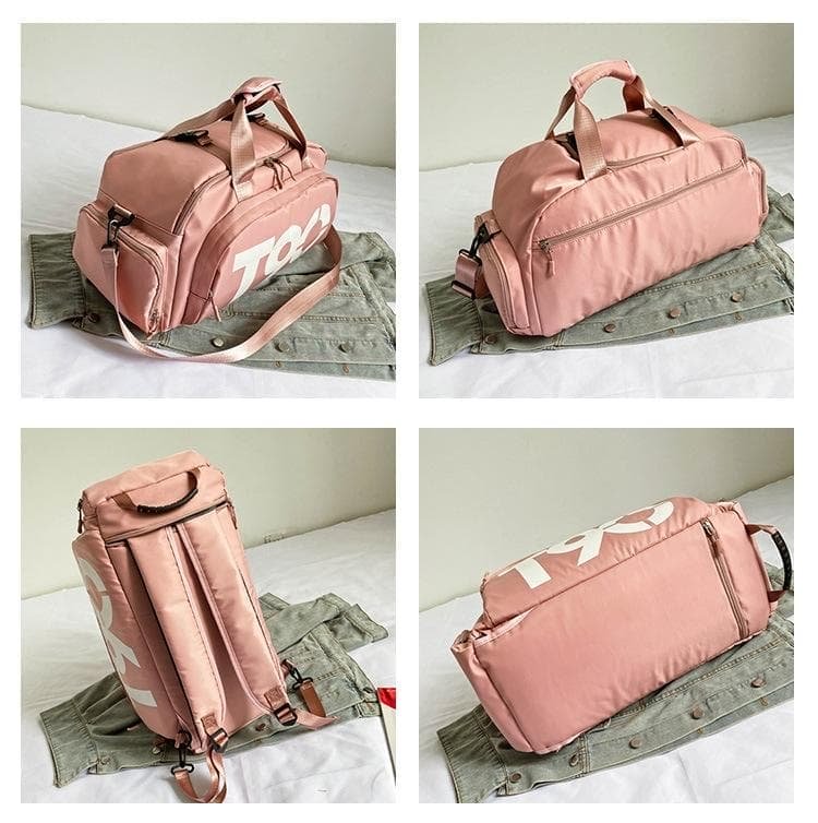 Large Capacity Sports Bag With Wet / Dry Separation - Black And White - V562-C1059561060DBT V562 C1059561060DBT 202508290931 05