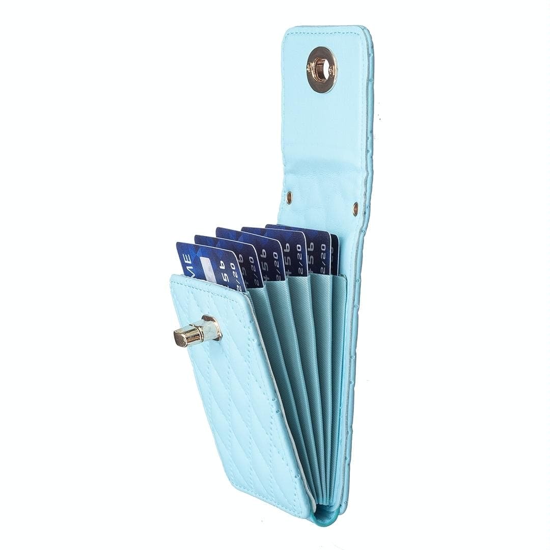 Vertical Card Bag With Metal Buckle For Mobile Phones - Black - V562-C107339400ADE V562 C107339400ADE 202503281915 11