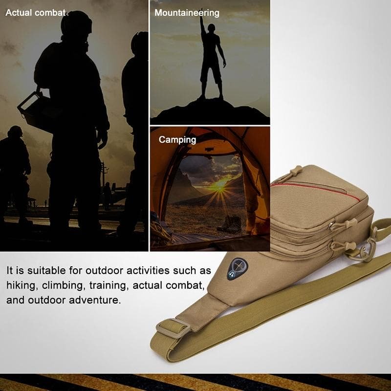 Men Oxford Cloth Crossbody Chest Bag Outdoor Leisure Single Shoulder Bag - Au Digital - V562-C108045150DBT V562 C108045150DBT 202503041241 04