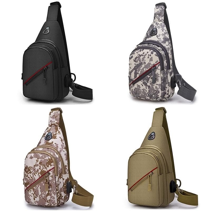 Men Oxford Cloth Crossbody Chest Bag Outdoor Leisure Single Shoulder Bag - Au Digital - V562-C108045150DBT V562 C108045150DBT 202503041241 14