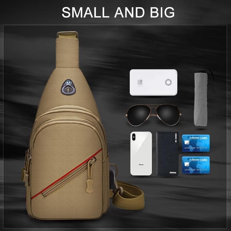 Men Oxford Cloth Crossbody Chest Bag Outdoor Leisure Single Shoulder Bag - Au Digital - V562-C108045150DBT V562 C108045150DBT 202503041241 15