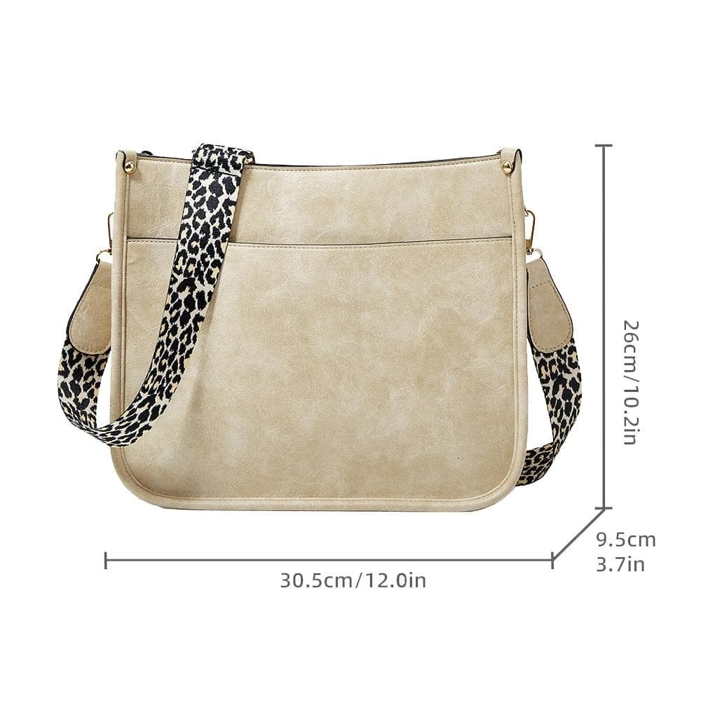 Leopard Print Waterproof Crossbody Tote Bag - Beige - V562-C1084343060DBT V562 C1084343060DBT 202505191541 13