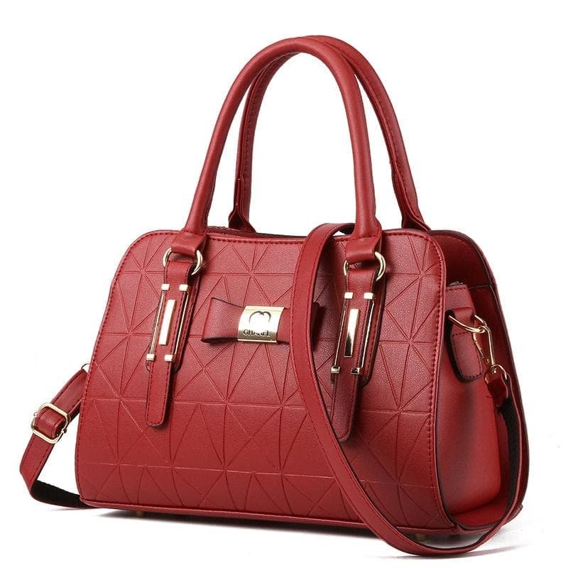 Embossed Bowknot Shoulder Bag For Women - Black - V562-C1088164060DBT V562 C1088164060DBT 202508291210 09
