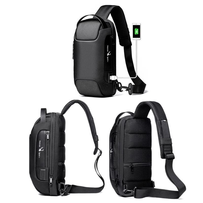 Canvas Anti Theft Chest Bag For Men Blue One Shoulder Design - V562-C1089027650DBT V562 C1089027650DBT 202508271541 09