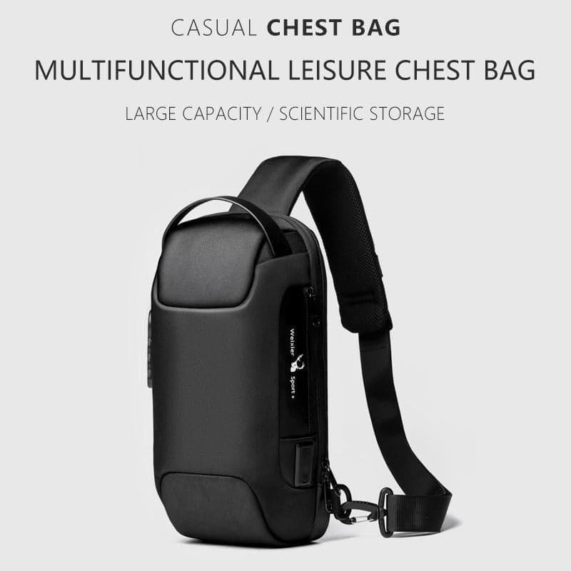 Canvas Anti Theft Chest Bag For Men Blue One Shoulder Design - V562-C1089027650DBT V562 C1089027650DBT 202508271541 11