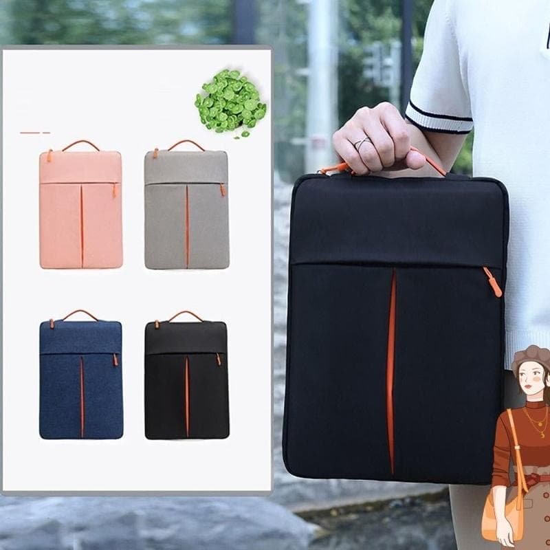 Travel Laptop Sleeve Bag - Portable Carry Case - Blue - 13-14 Inch - V562-C2051184060DBT V562 C2051184060DBT 202502241650 02