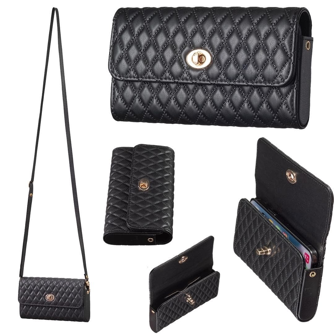 Horizontal Pu Crossbody Shoulder Bag - Black - V562-D101408400ADE V562 D101408400ADE 202505191620 13
