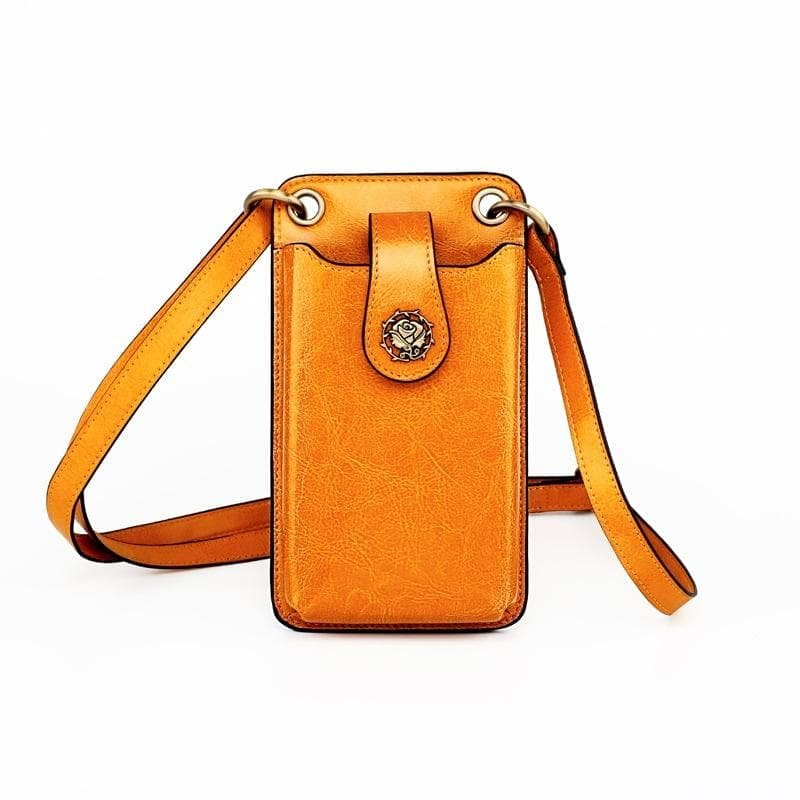 Mini Leather Crossbody For Women Fits Mobile Phones - Wine Red - V562-D102098200ADE V562 D102098200ADE 202505191445 01