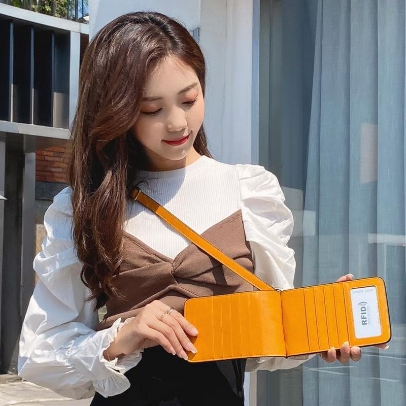 Mini Leather Crossbody For Women Fits Mobile Phones - Wine Red - V562-D102098200ADE V562 D102098200ADE 202505191445 05