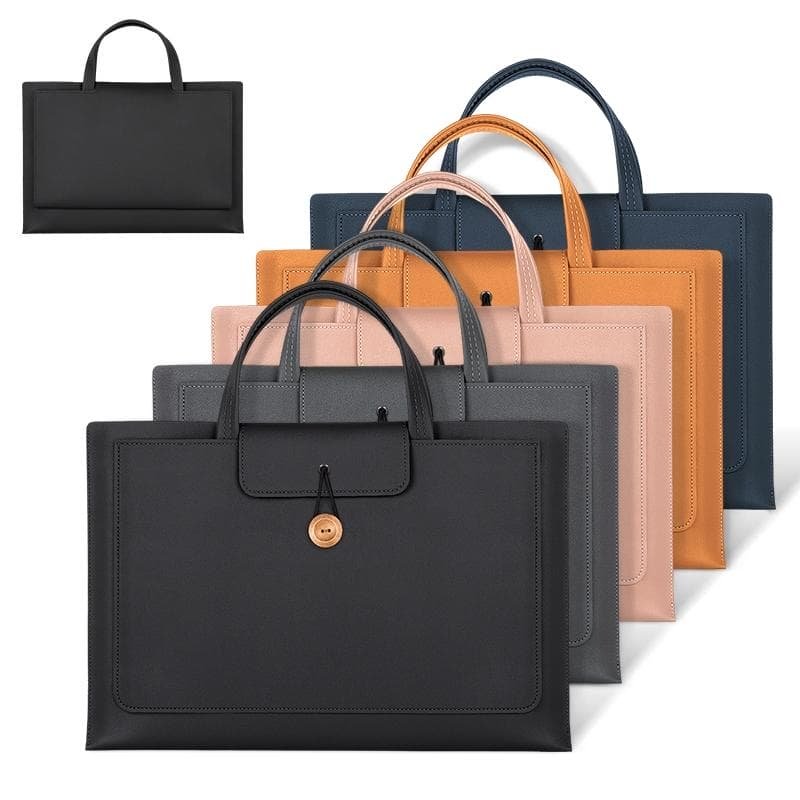 Portable Laptop Inner Bag with Elastic Thread Button - Dark Gray - V562-D102265400ADE V562 D102265400ADE 202502281911 02