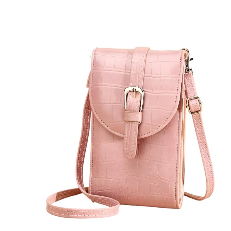 Stylish Crocodile Print Shoulder Bag - Pink - V562-D1034092060DBT V562 D1034092060DBT 202505191618 01
