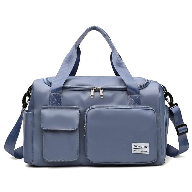 Compact Waterproof Gym Bag for Travel - Size s - Gray Pink - V562-D1042082060DBT V562 D1042082060DBT 202503041321 15