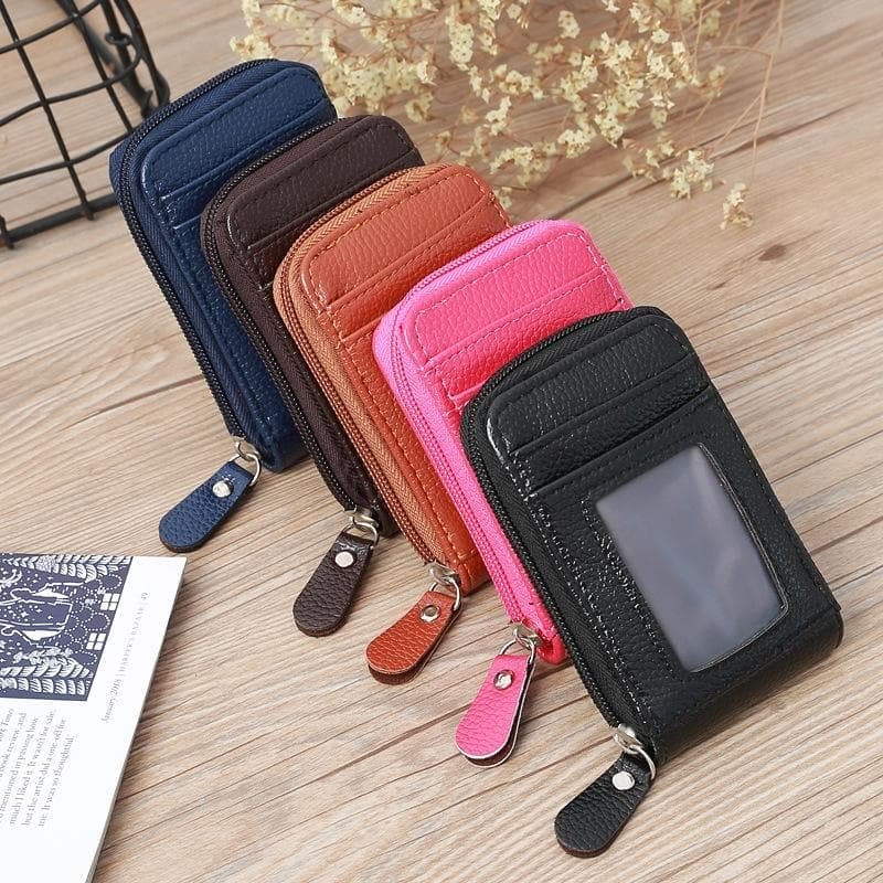 Woven Mini Coin Purse For Ladies Student Id & Card Holder - Rose Red - V562-D1099965950DBT V562 D1099965950DBT 202503280217 02
