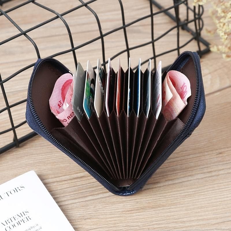 Woven Mini Coin Purse For Ladies Student Id & Card Holder - Rose Red - V562-D1099965950DBT V562 D1099965950DBT 202503280217 07
