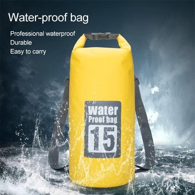 Waterproof Dual Shoulder Dry Bag 50L Capacity - Dark Blue - V562-D1585GO V562 D1585GO 202504251505 06