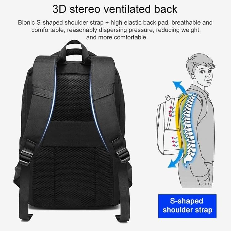 Versatile Oxford Laptop Backpack - Cxs-619 - Dark Blue - V562-D6220BCC V562 D6220BCC 202502282136 04