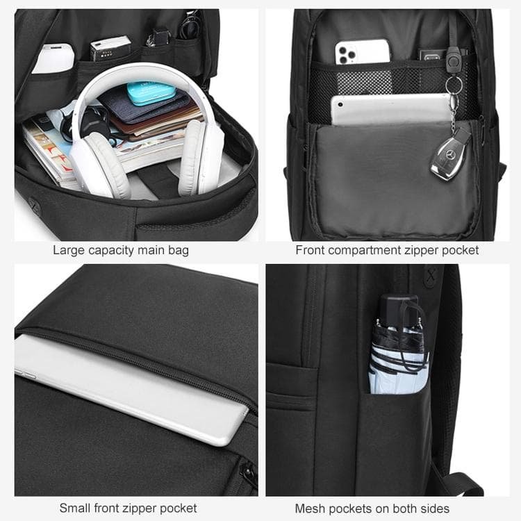 Versatile Oxford Laptop Backpack - Cxs-619 - Dark Blue - V562-D6220BCC V562 D6220BCC 202502282136 06