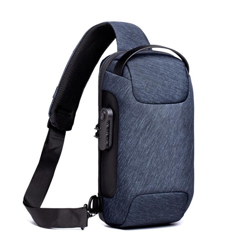 Men's Anti Theft Oxford Chest Bag - Gray - V562-E1026892060DBT V562 E1026892060DBT 202508290636 10