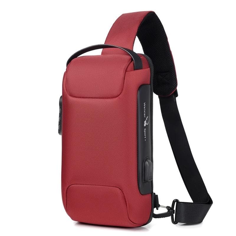 Men's Anti Theft Oxford Chest Bag - Gray - V562-E1026892060DBT V562 E1026892060DBT 202508290636 15