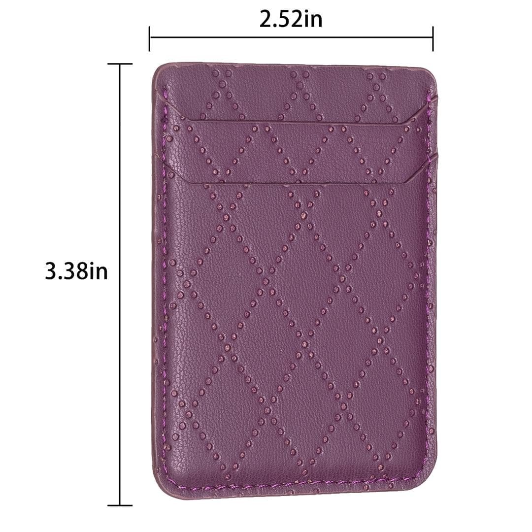 Diamond Lattice Card Bag Sticker For Mobile Phones - Blue - V562-E106439400ADE V562 E106439400ADE 202503281851 08
