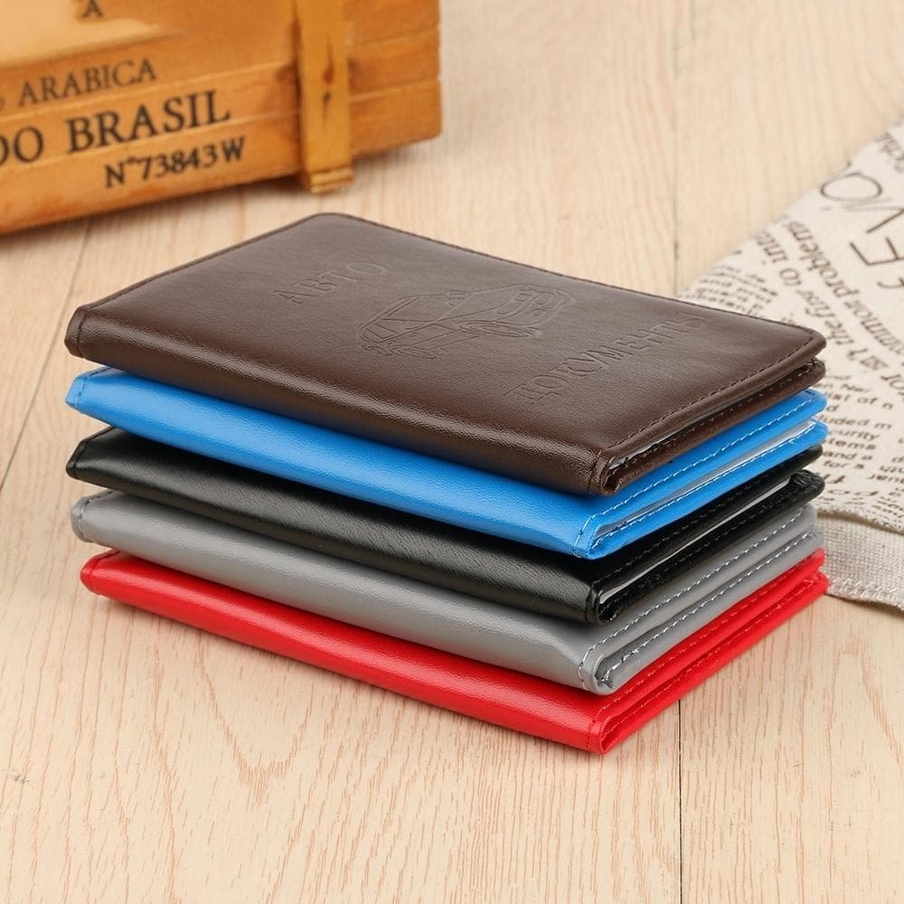Stylish Pu Leather Driving License Holder Wallet - Red - V562-E108977740DBT V562 E108977740DBT 202503282015 05