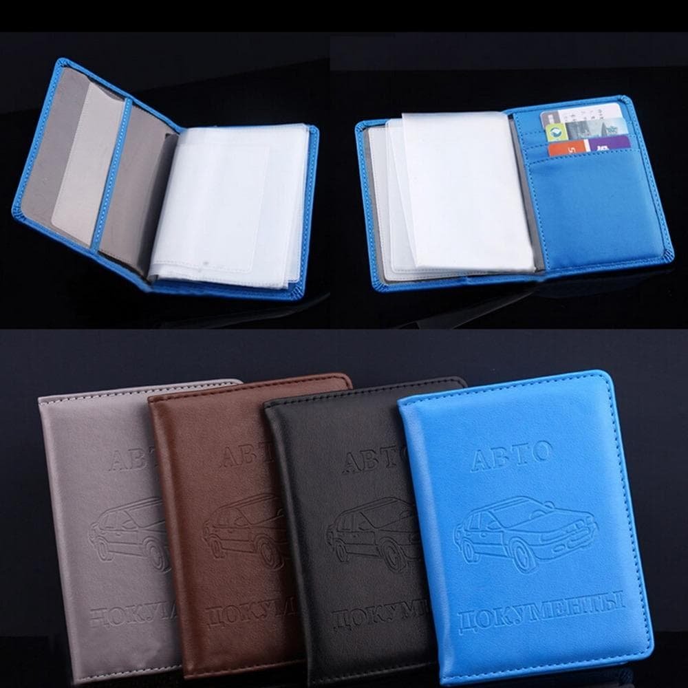 Stylish Pu Leather Driving License Holder Wallet - Red - V562-E108977740DBT V562 E108977740DBT 202503282015 10