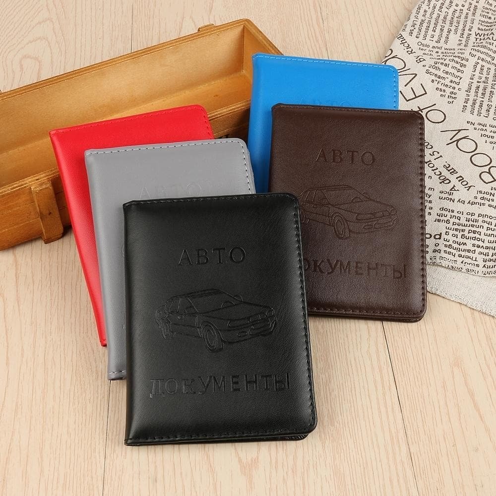 Stylish Pu Leather Driving License Holder Wallet - Red - V562-E108977740DBT V562 E108977740DBT 202503282015 12